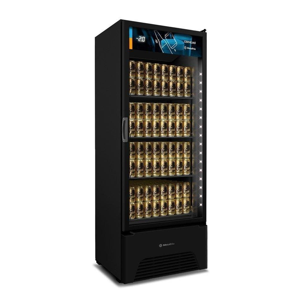 Refrigerador Cervejeira Vitrine Metalfrio 572L, VN50AH Optima Frost Free, Preto