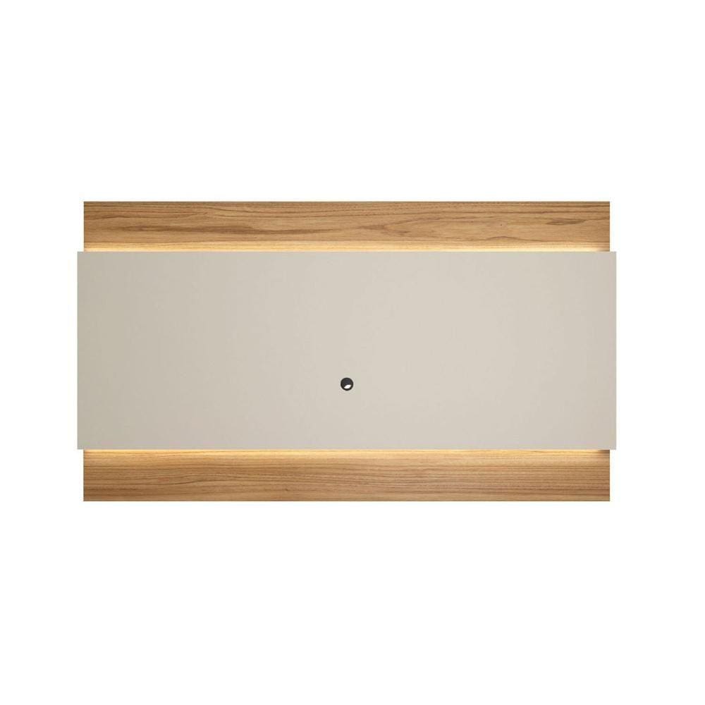 Painel para TV New Lincoln 240 cm Cinamomo c Off White Fosco