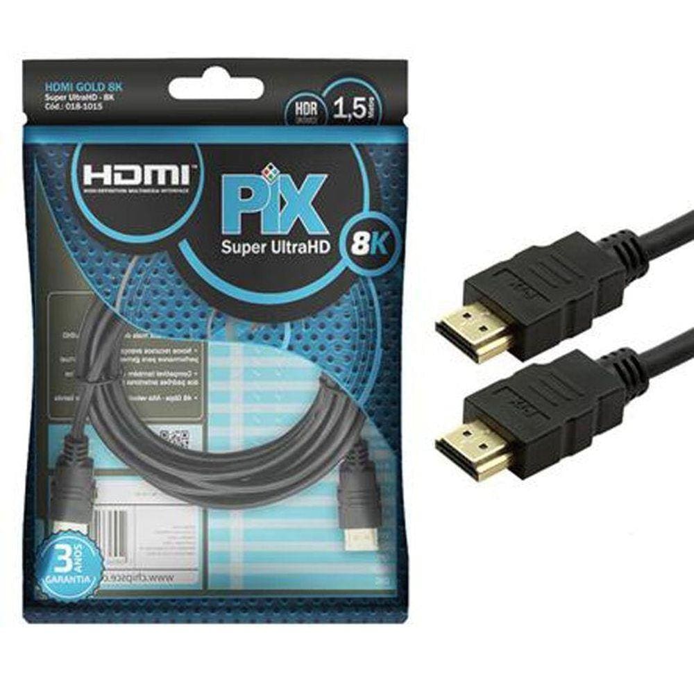 Cabo Hdmi Gold 2.1-8K Hdr 19P 1.5M, Pix, 018-1015