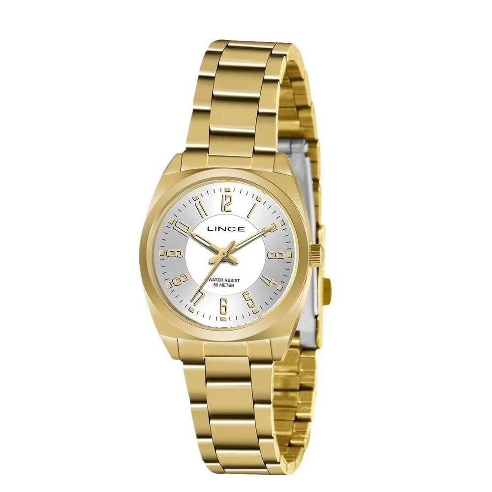 Relógio Feminino Lince Dourado 50M Ref. Lrgh140L-S2Kx
