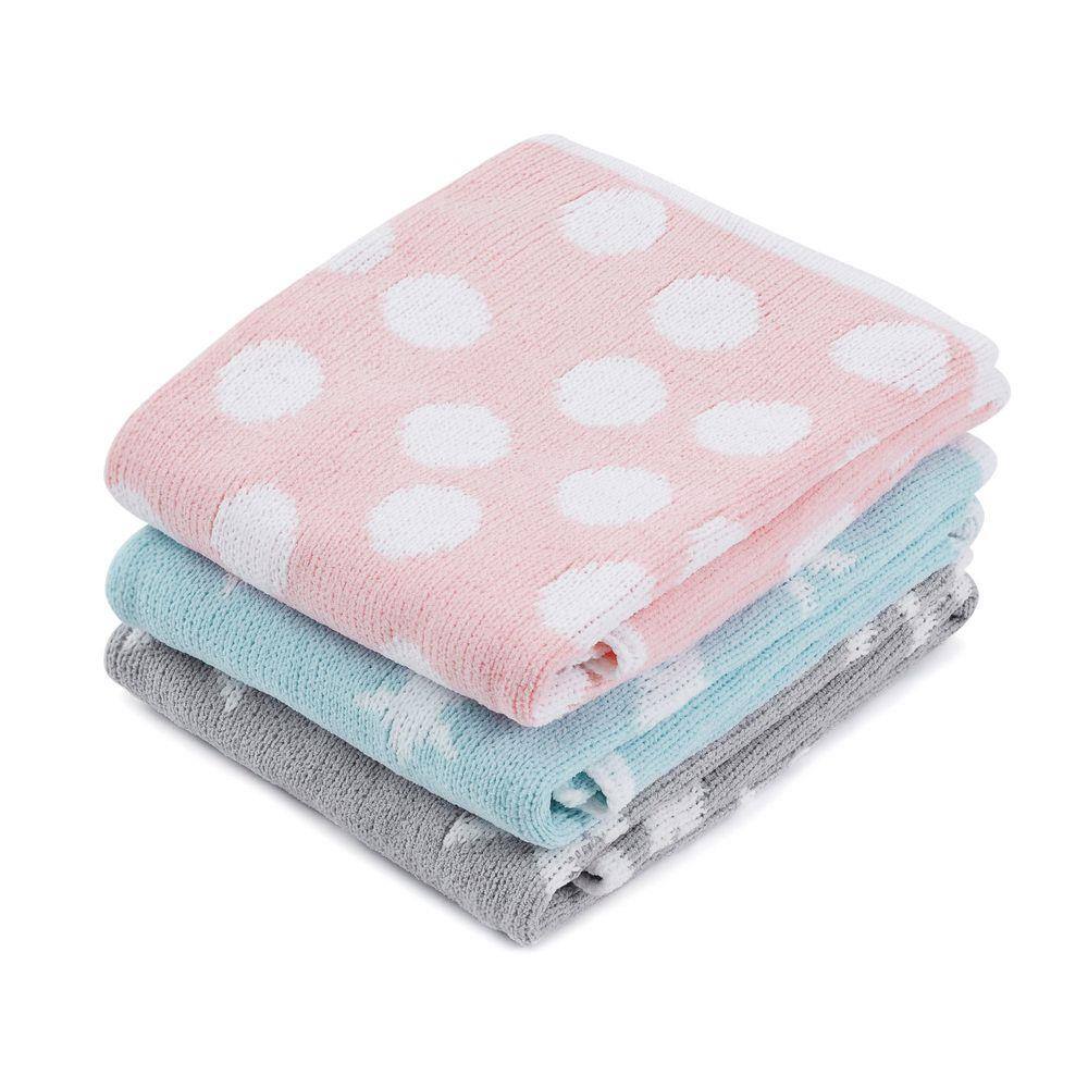 Manta Cobertor Infantil Bebe Menino Menina 75X100cm Pink