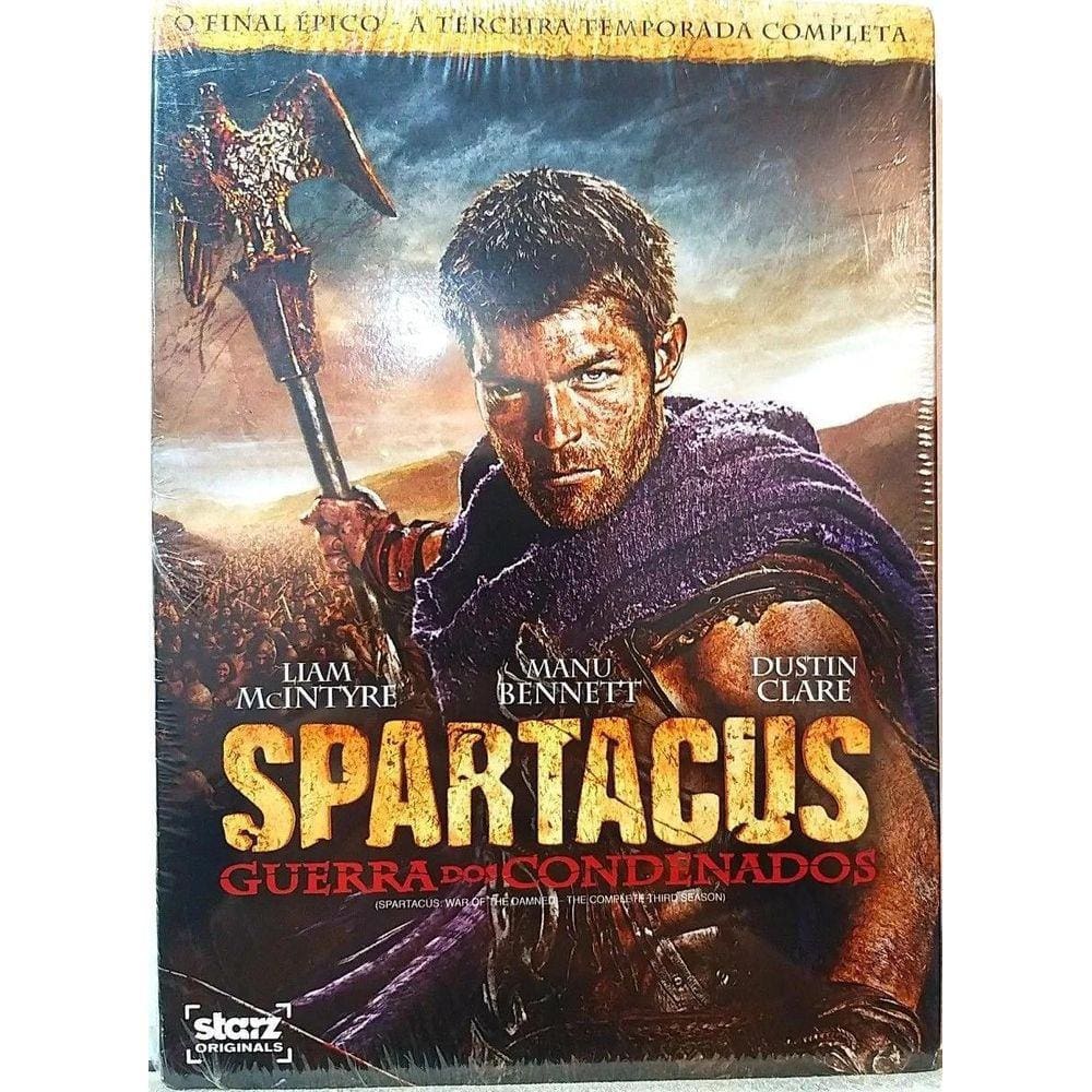 Box Spartacus Guerra Dos Condenados - 3ª Temporada - 4 Dvd`S