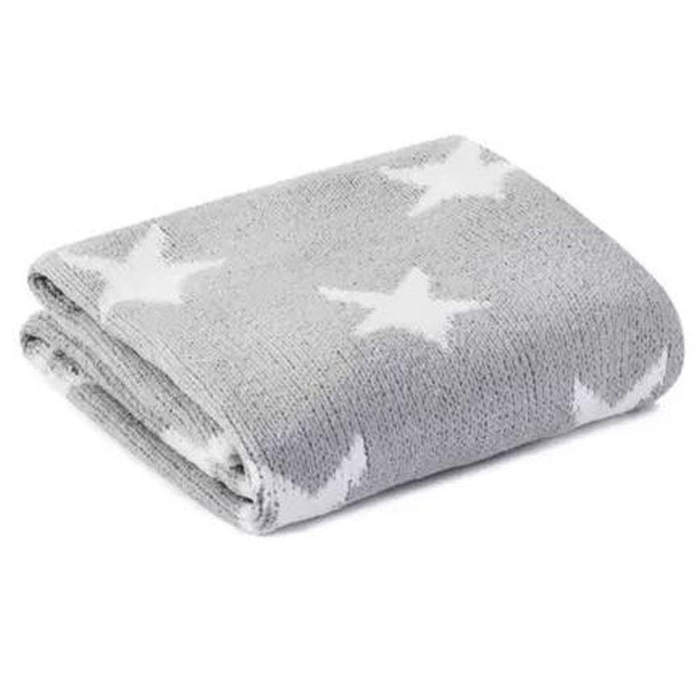 Manta Cobertor Infantil Bebe Menino Menina 75X100cm Baby Gray
