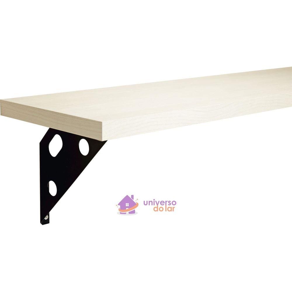 Prateleira com Suporte Metálico Elite 120x25cm 15mm em Madeira Maple Pinus Tramontina
