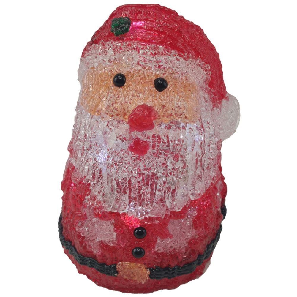 Boneco Papai Noel Mesa Enfeite Iluminado 10 Leds Decoraçao Natalino Casa Escritorio