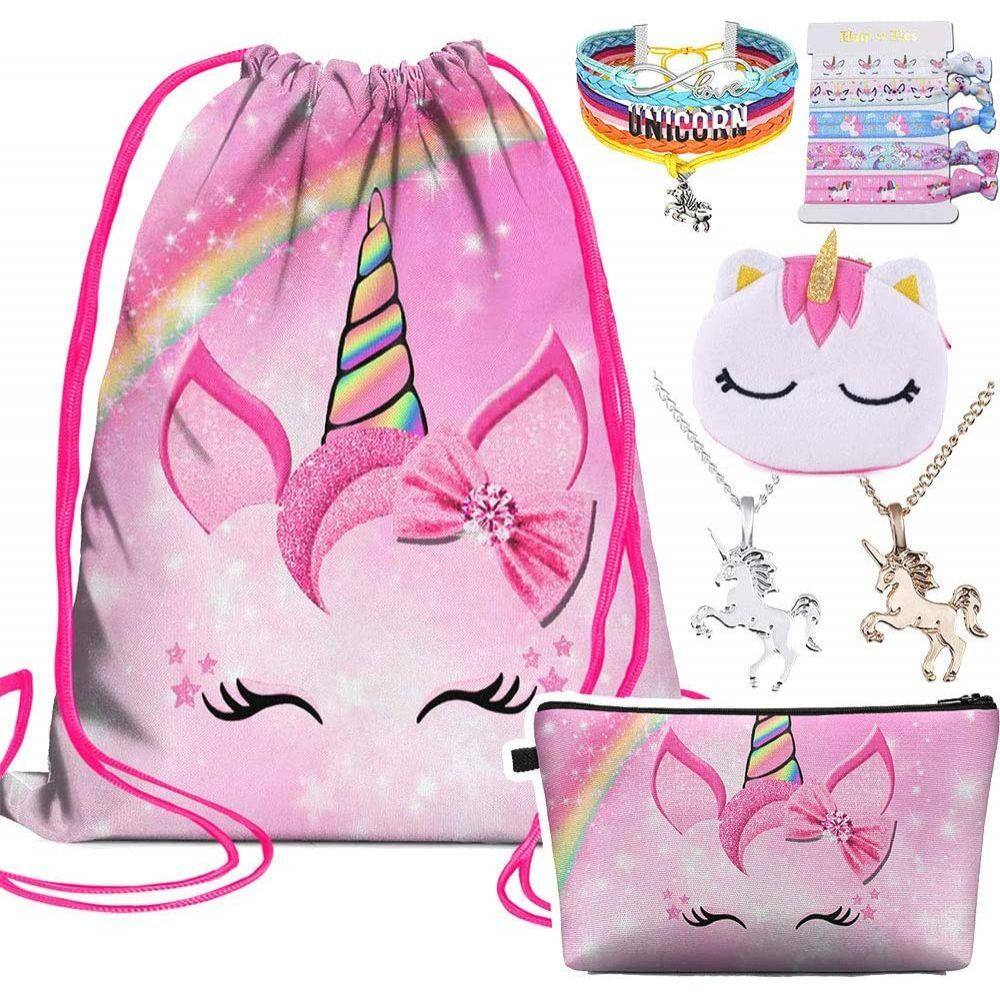 animal drawstring bolsa