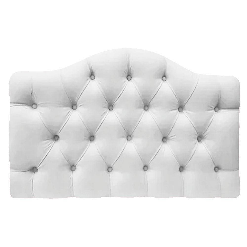 Cabeceira Suspensa Imperatriz 160 Cm Queen Size Suede Branco