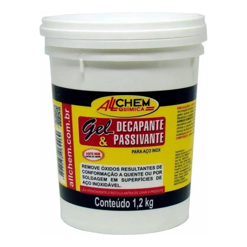 Decapante Passivante Limpa Solda Gel Para Inox 1,2Kg Allchem