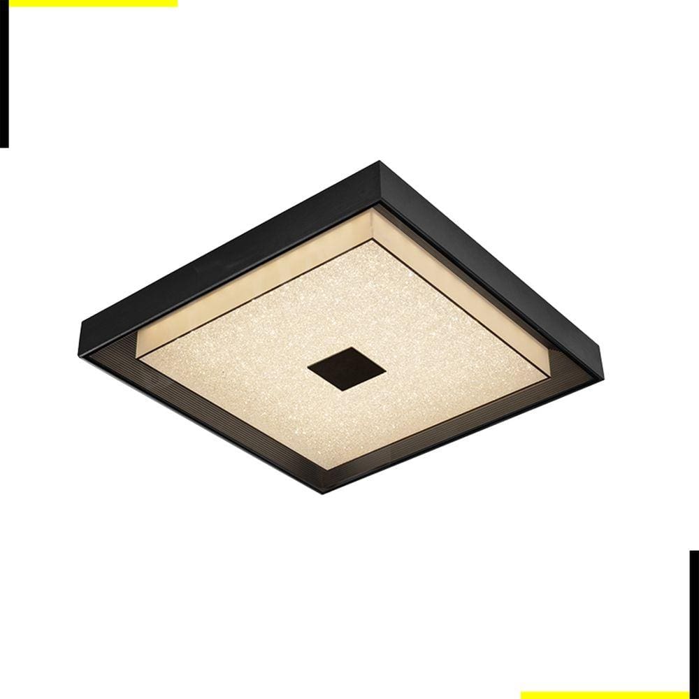 Plafon Zeus Microcristal LED 26W 3000K 2045lm 53x53cm Bivolt | Starlux 30959-26W
