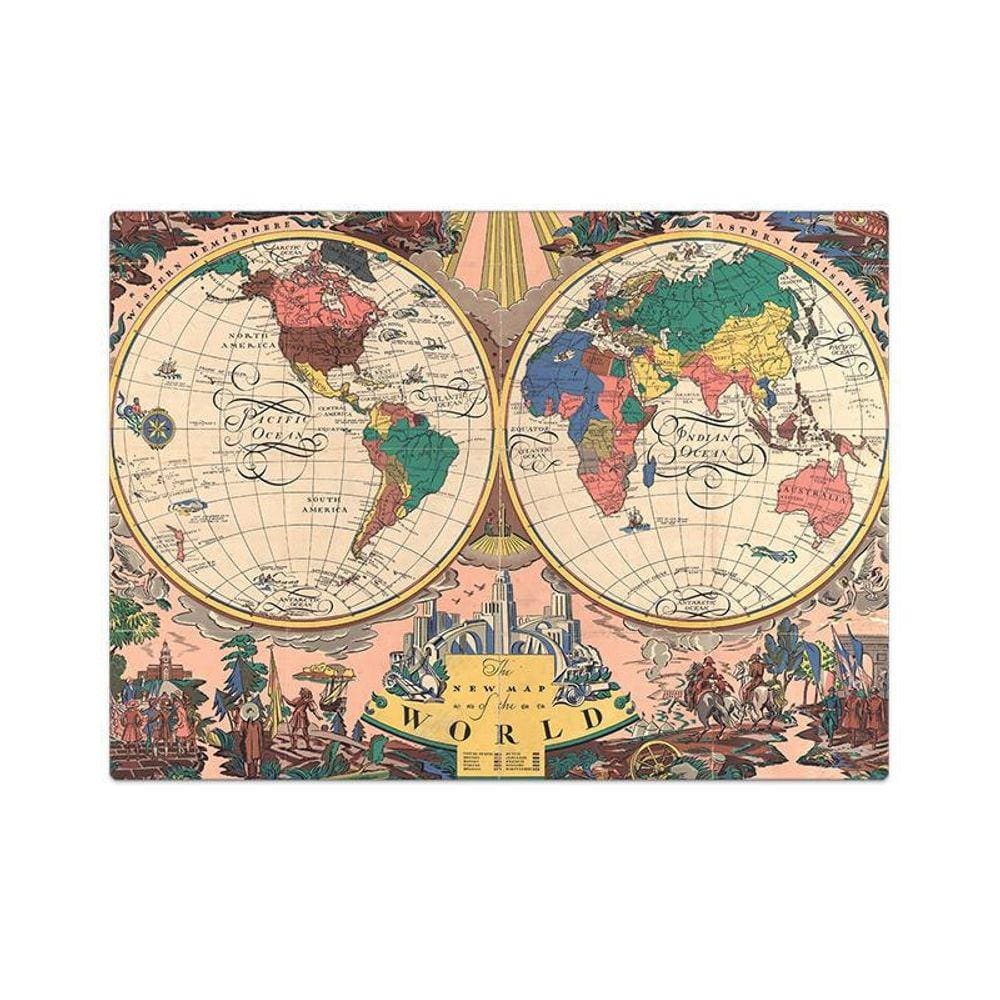 Quebra-Cabeça O Novo Mapa Do Mundo 1000 Peças - Toyster