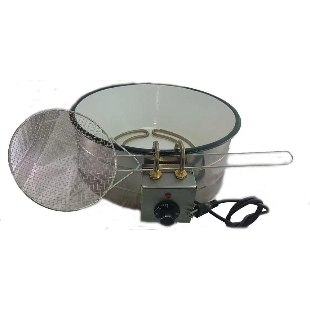Fritadeira Elétrica 7L Esmalte Branco com Escumadeira 110V