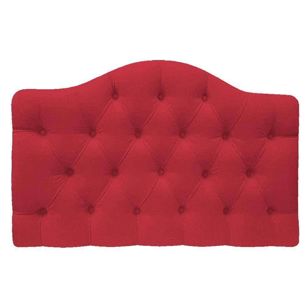 Cabeceira Suspensa Imperatriz 160 Cm Queen Size Vermelho