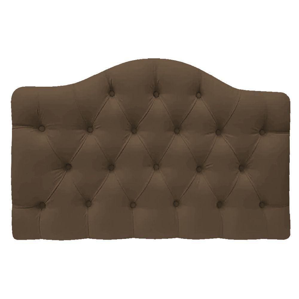 Cabeceira Suspensa Imperatriz 160 Cm Queen Size Suede Marrom
