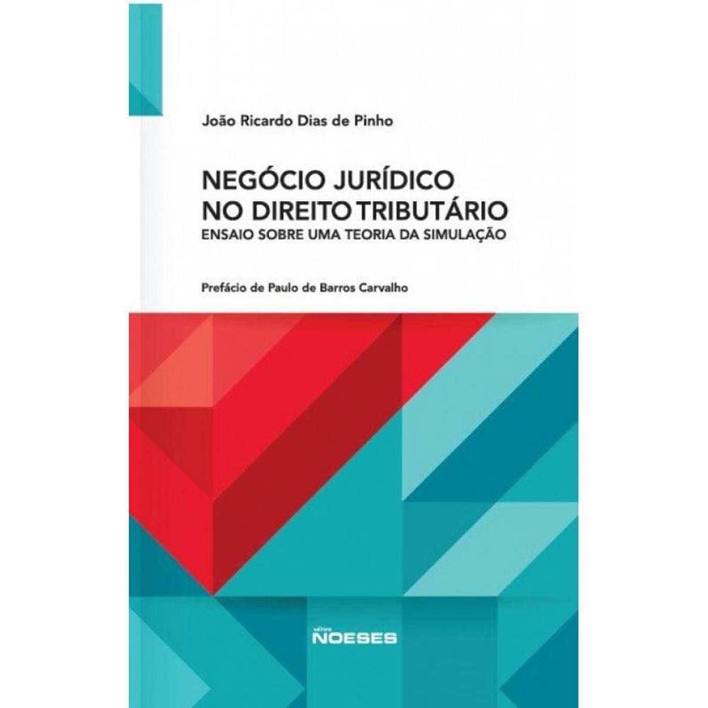 Negocio Juridico No Direito Tributario - Ensaio So