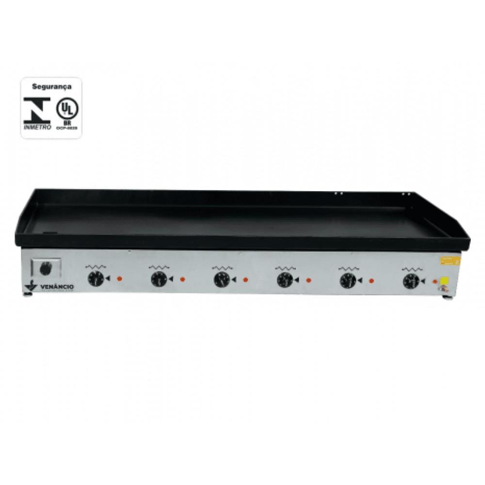 Chapa elétrica 1,40m Inox Venâncio CE140- 220v