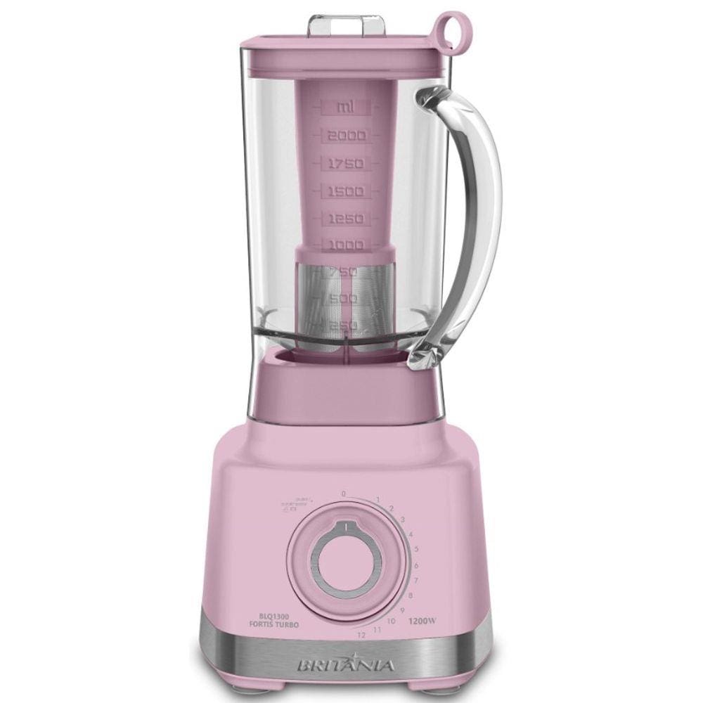 Liquidificador Britânia Blq1300rs Turbo 3L. 1200W Pro Maxx 6 Rosa - 220V