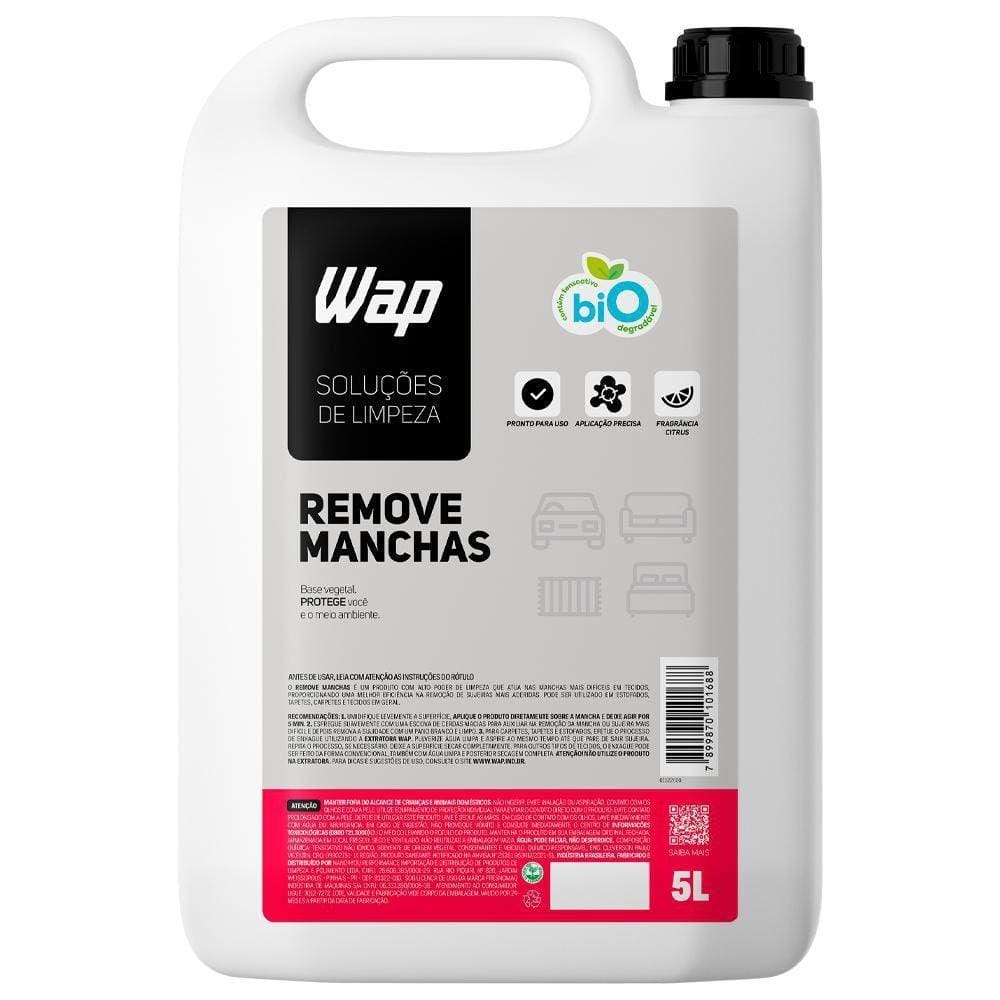 Removedor de Manchas Tecidos Estofados 5 Litros Wap