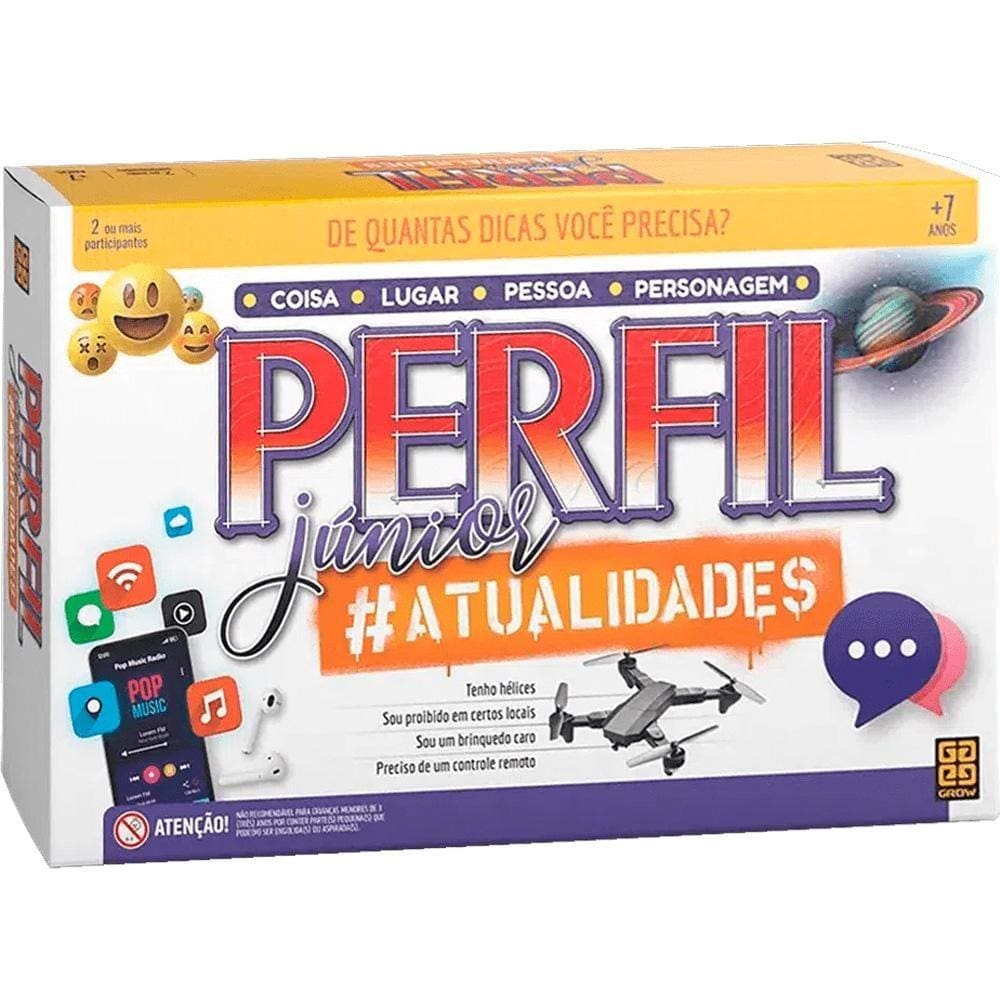 Jogo de Raciocínio Grow Perfil Junior Atualidades 03836 7+