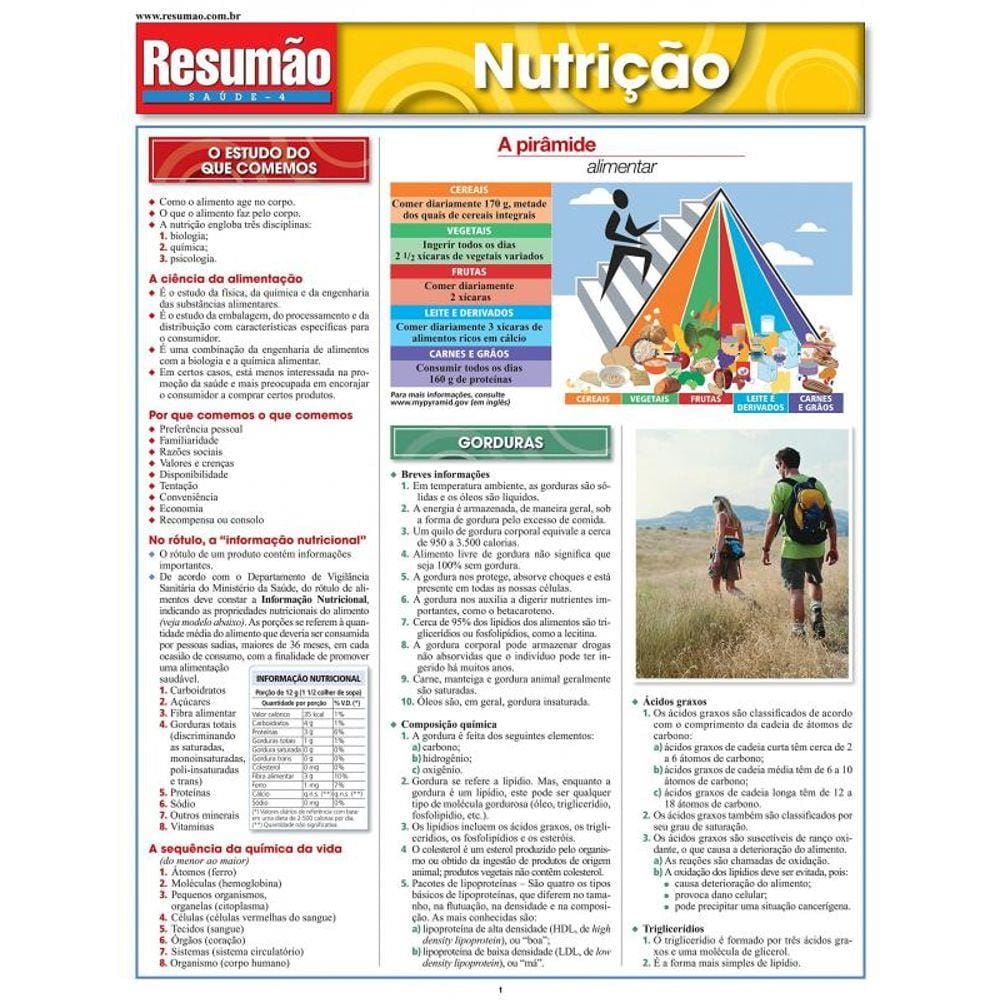 Resumaao: Nutricao