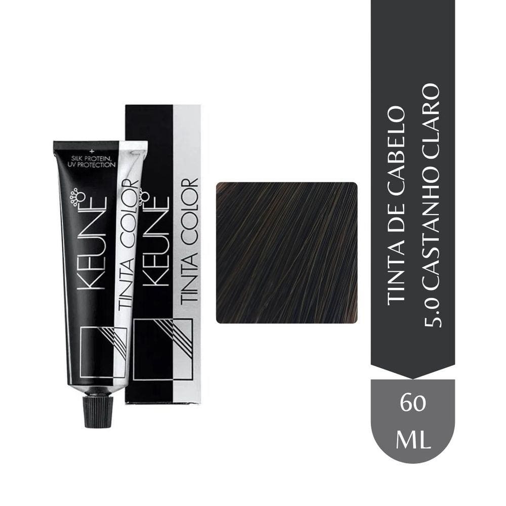 Tinta Keune Color Ultimate Cover Plus 5.00 Castanho Claro 60ml