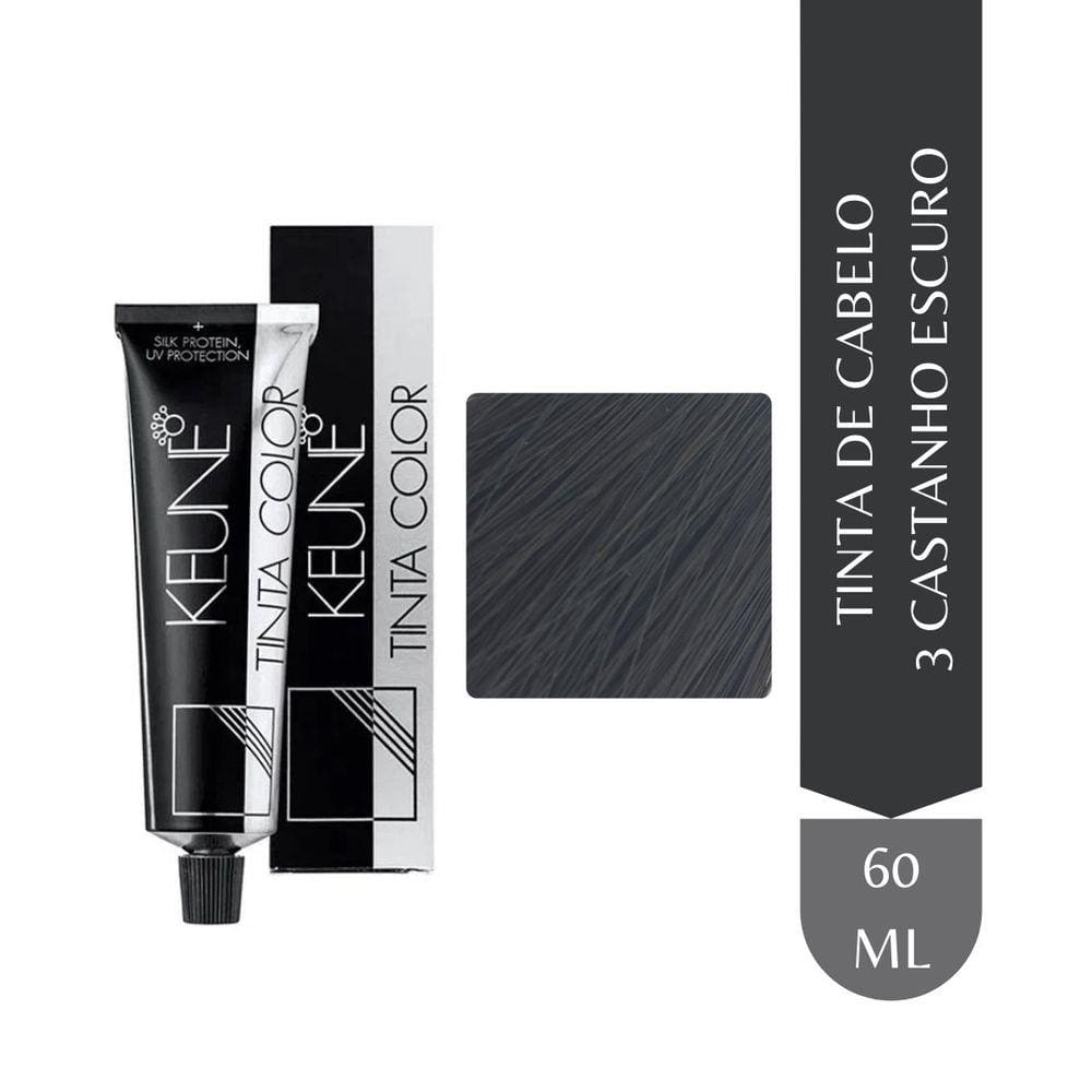 Tinta Keune Color 60ml 3 Castanho Escuro