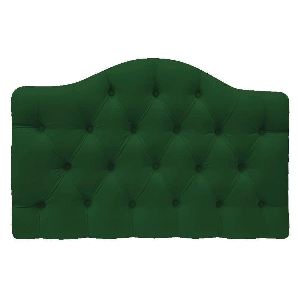 Cabeceira Suspensa Imperatriz 90 Cm Solteiro Suede Verde