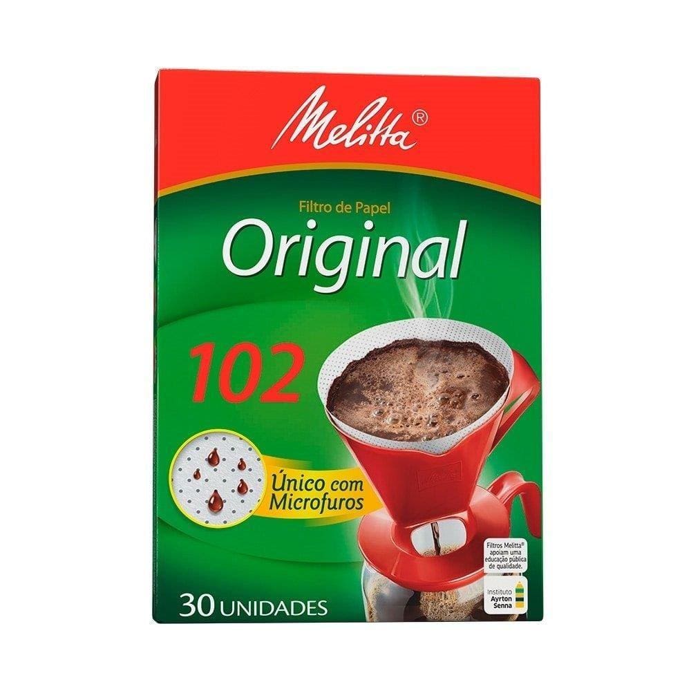 Filtro Papel Melitta 102 - 6 Embalagens com 30 Unidades