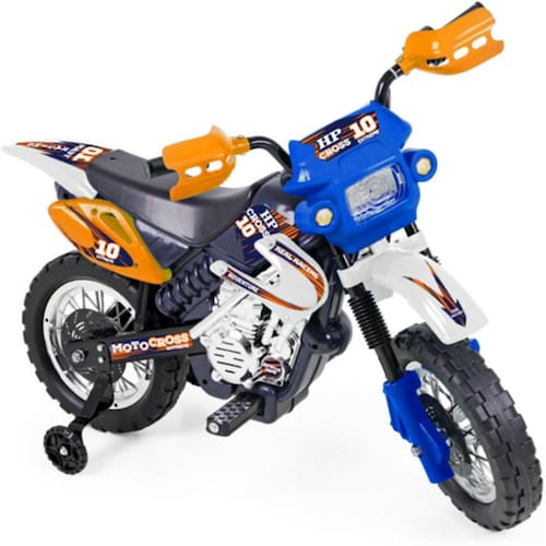 Moto Elétrica Infantil BZ R1 12V Vermelha com Rodinhas de Apoio, Música e  Luzes BARZI MOTORS