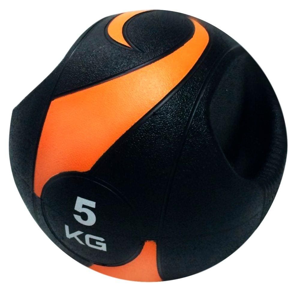 Bola de Peso Medicine Ball com Pegada 5Kg LIVEUP LS3007A/5