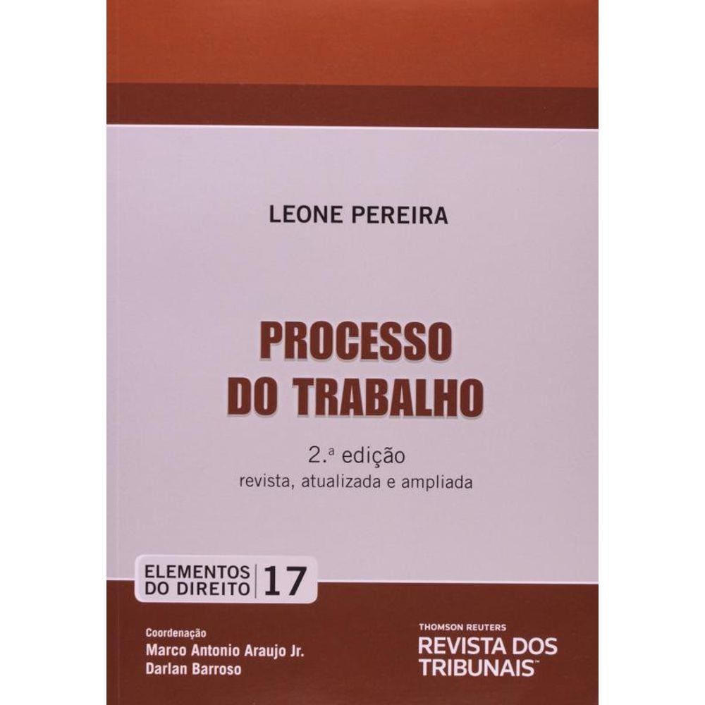 Processo Do Trabalho - Vol.17 - Colecao Elemento02