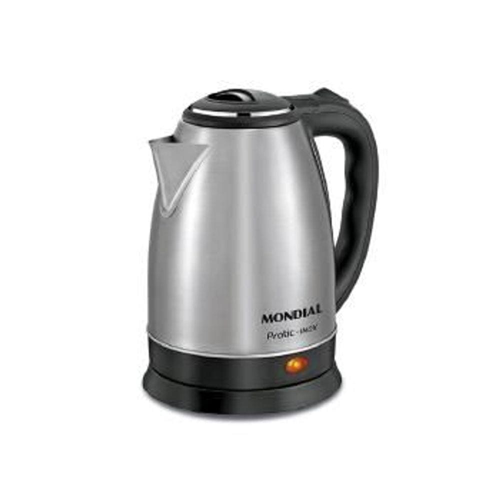 Chaleira eletrica mondial pratic 2 litros ce-06 - 9520-02 Inox/Preto