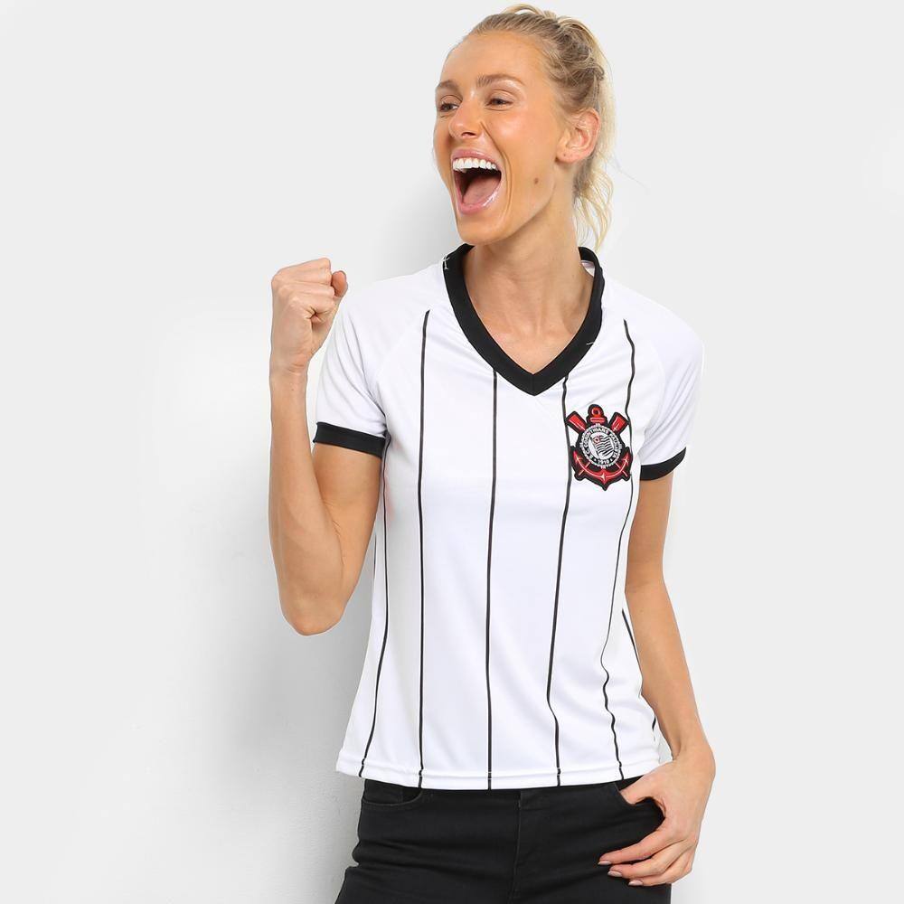 blusa do corinthians feminina rosa