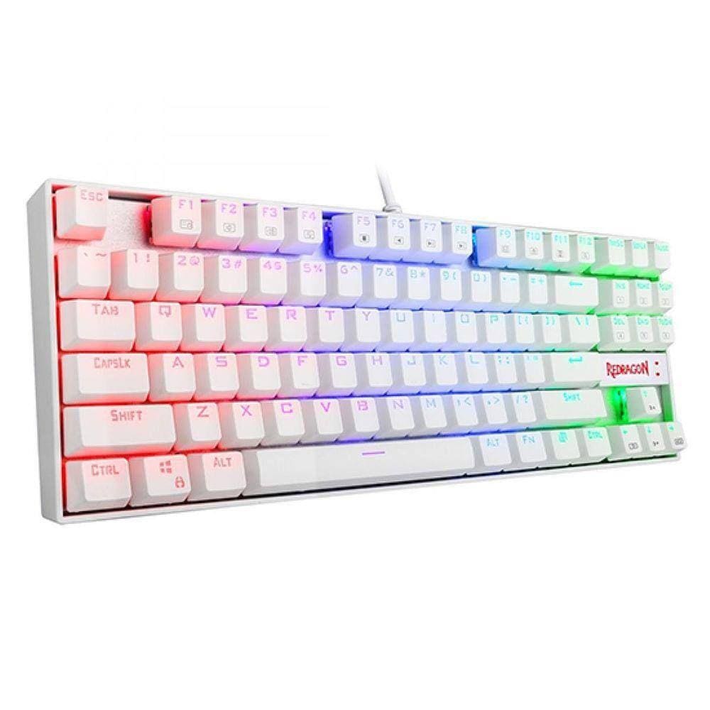 redragon kumara lunar white rgb switch brown