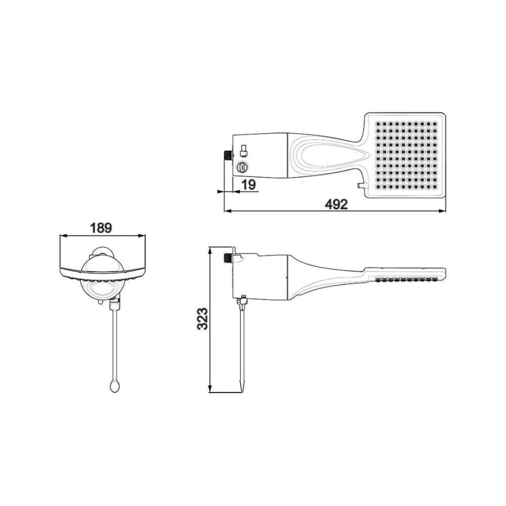 Chuveiro Eletrônico Lorenzetti Loren Shower Ultra 220V 7500W