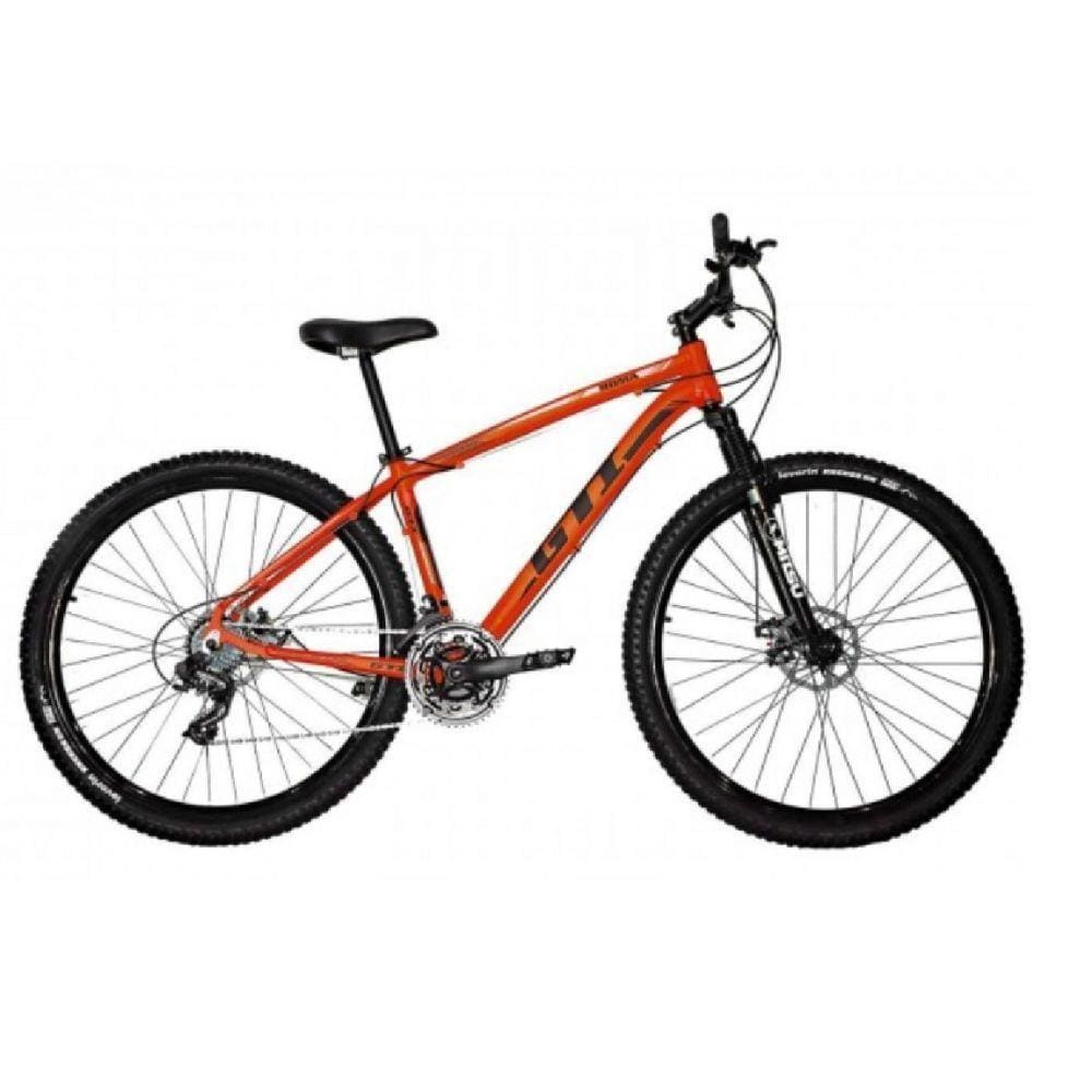 Bicicleta Aro 29 Gti Roma 21v Freio a Disco Laranja Tam. 19