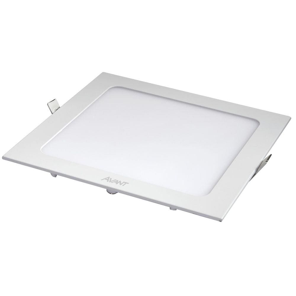 Luminária Quadrada Embutir 12W 960Lm Bivolt 4000K 17X17cm Avant