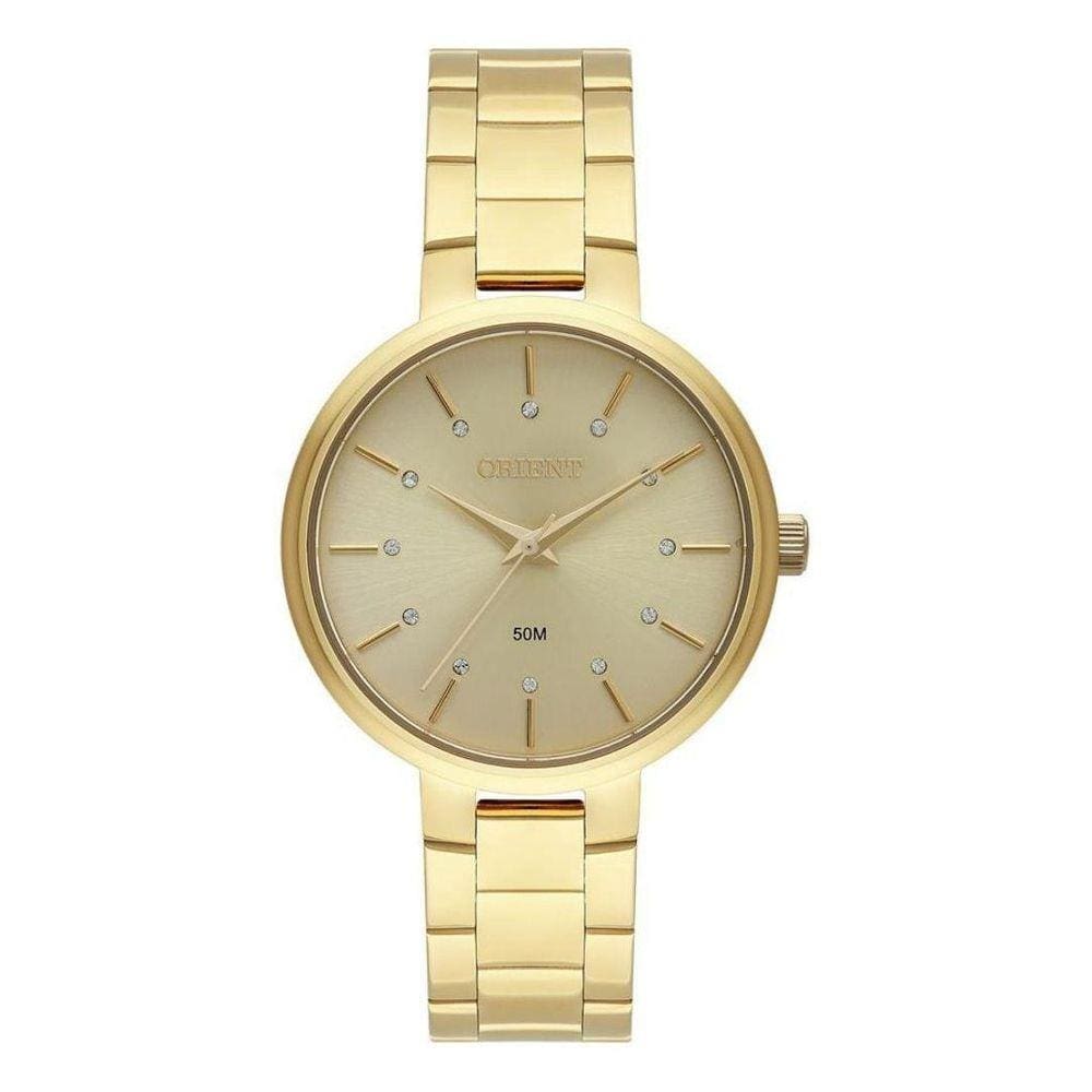 Relógio Orient Feminino Dourado Fgss0171 C1Kx