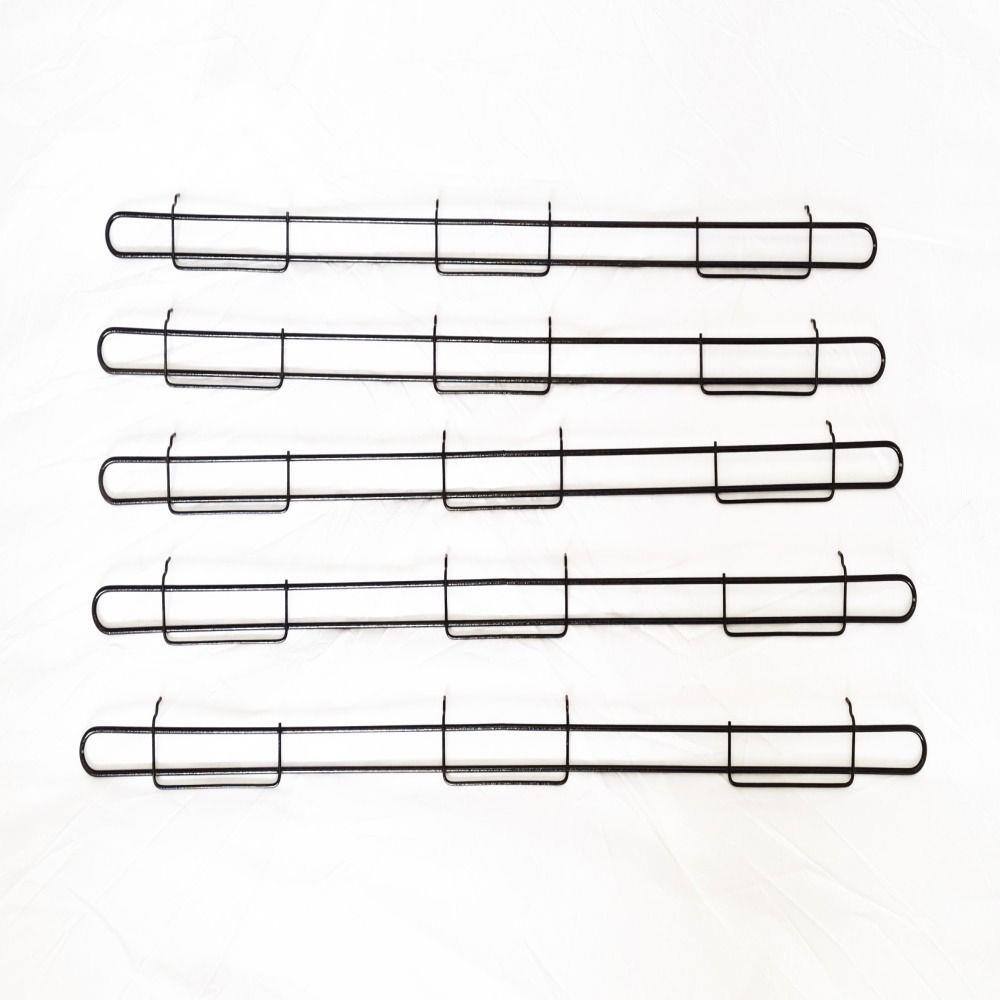 Anteparo Frontal Amapa 092 Preto P/ Bandeja Gondola Kit 5