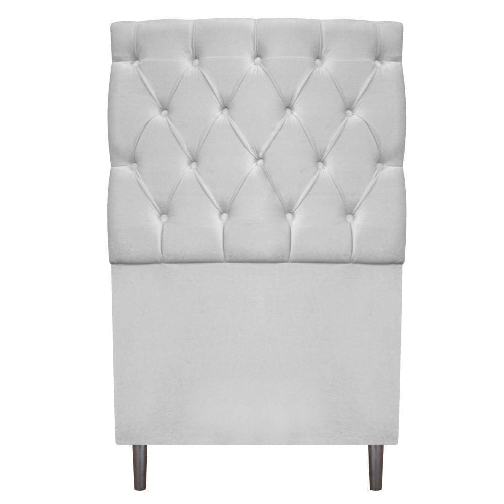 Cabeceira Estofada 90cm Branco