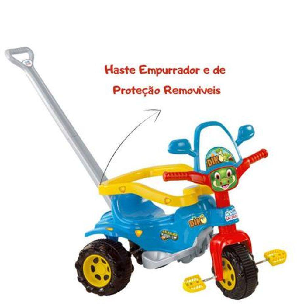 Triciclo Passeio Moto Motinha Infantil C/ Empurrador Menina