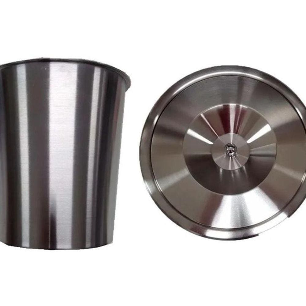 Cesto Lixeira Pia Cozinha Embutir 5 L Inox 304