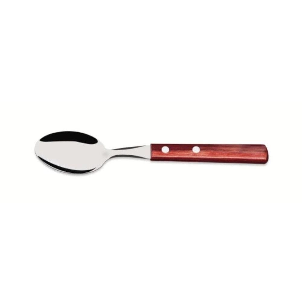 Colher de Mesa Inox Tramontina Polywood Vermelha