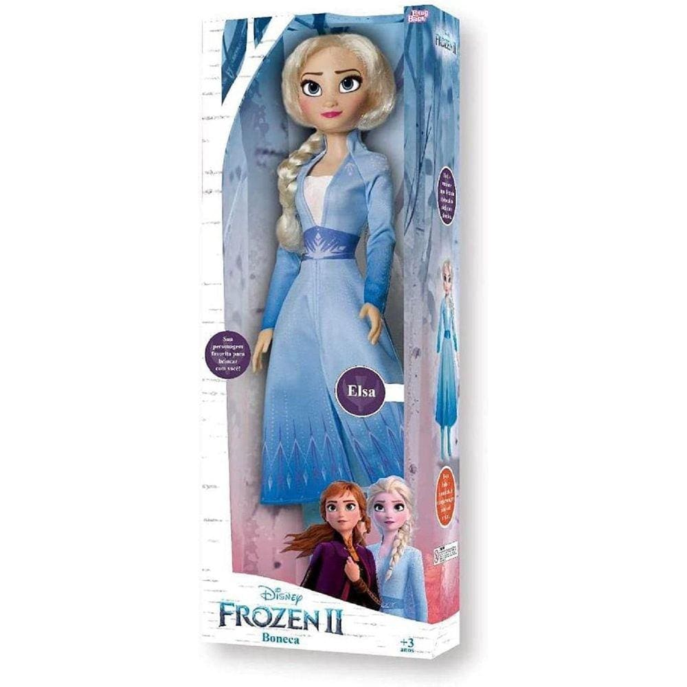Boneca Frozen 2 Elsa 55Cm Disney Legítimo Baby Brink 1740