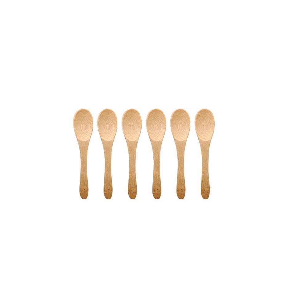 Conjunto De 6 Mini Colheres De Bambu- Oikos