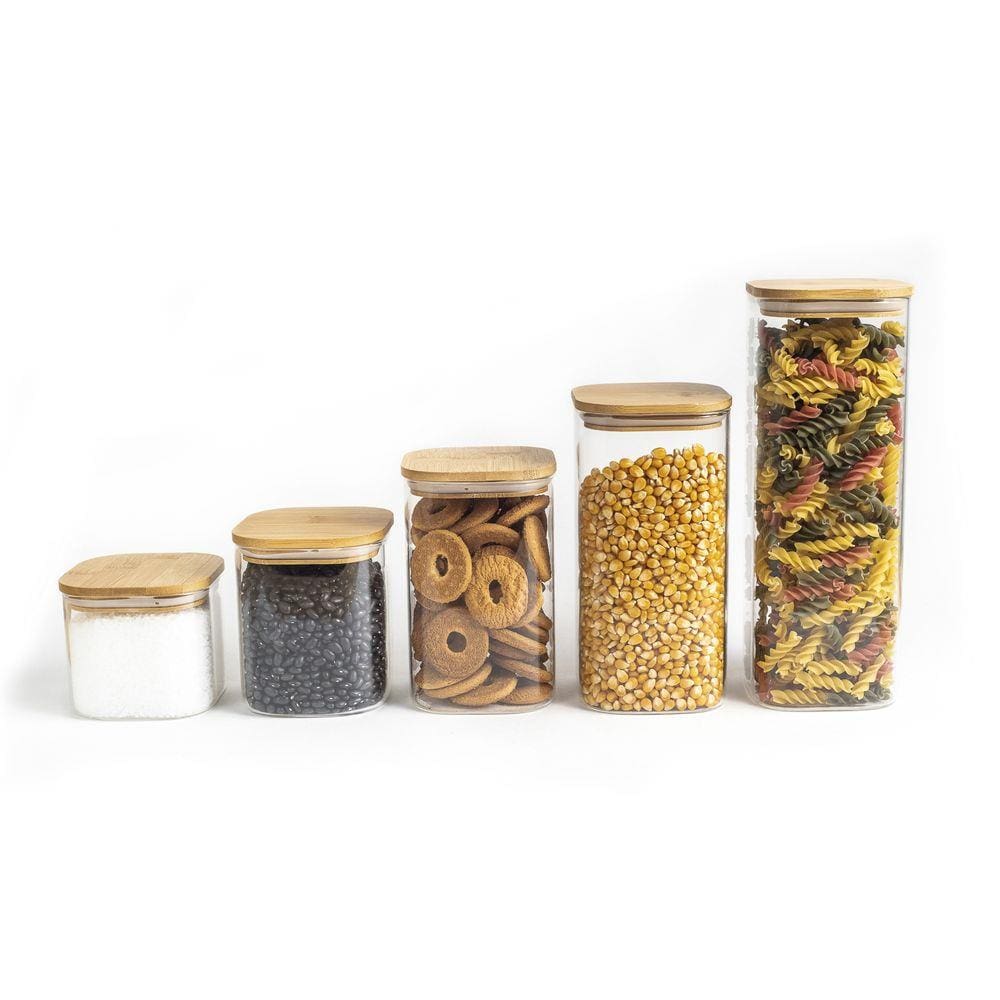 Kit 5 Potes Mantimento Quad Flex 600/800/1100/1400/1900Ml