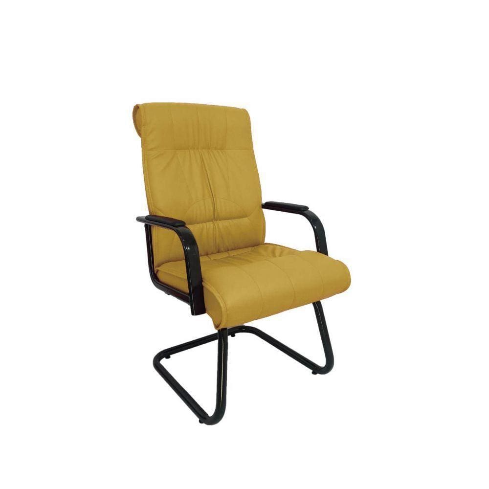 Cadeira Interlocutor Para Escritório Linha Itália Amarelo
