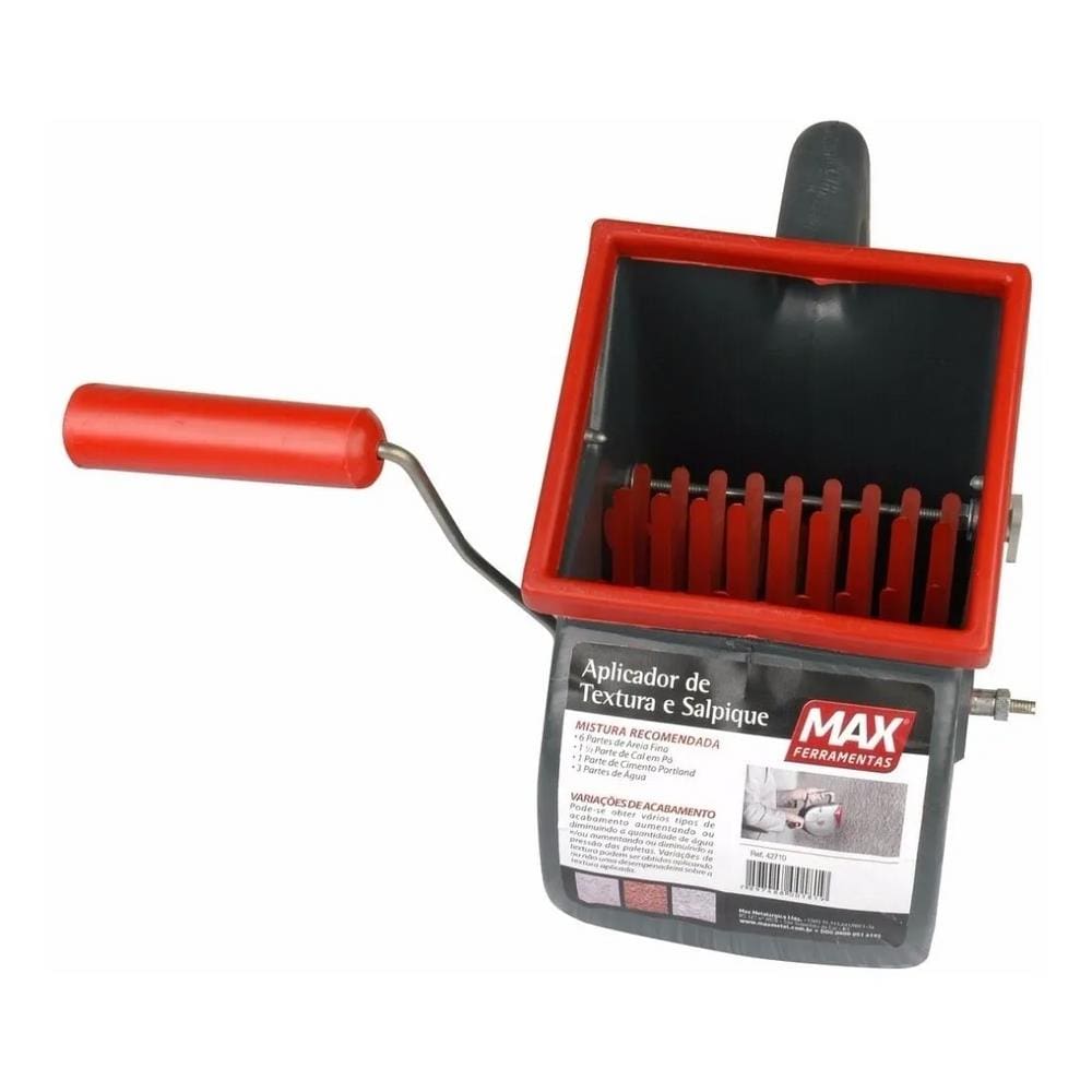 Maquina de Salpique Chapiscadeira Chapisco Parede Manual Textura Max