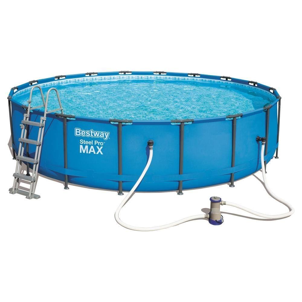 Piscina Estrutural Steel Pro Max com Filtro e Acessórios 23062L 220V Azul