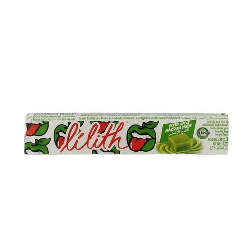 Bala Mastigável Lilith Sabor Maçã Verde 35g