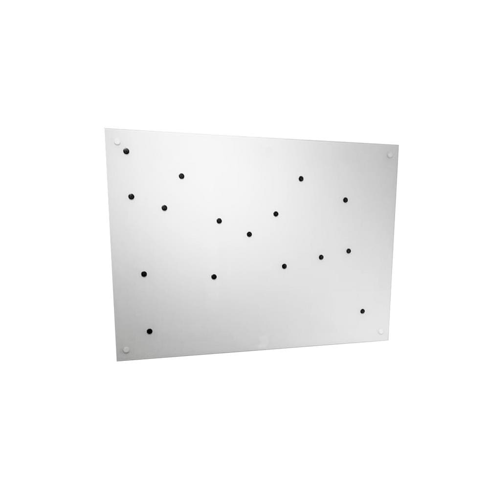 Lousa de vidro branca magnética 100x60 - 4 imãs